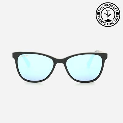 Hana | Recycled Plastic & Wood Frame - Ice Blue - Black