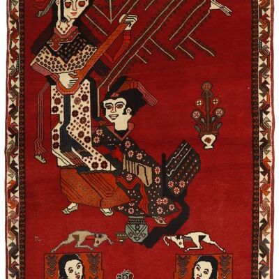 MOMO Rugs Kashghai Old Figural 46131x206