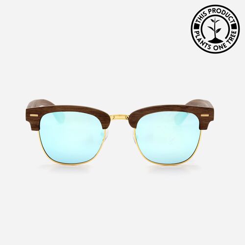 Biarritz | Wooden Frame - Ice Blue