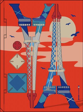 Tour Eiffel - Feuille de bricolage déco 3D 8