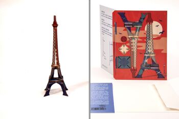 Tour Eiffel - Feuille de bricolage déco 3D 1