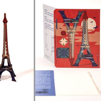 Torre Eiffel - Hoja de manualidades 3D Deco