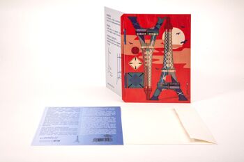 Tour Eiffel - Feuille de bricolage déco 3D 3