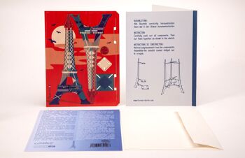 Tour Eiffel - Feuille de bricolage déco 3D 4