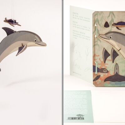 Delfin - 3D Deko Bastelkarte