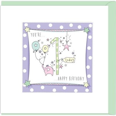 Age 1 Birthday Card