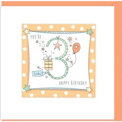 Age 3 Birthday Card