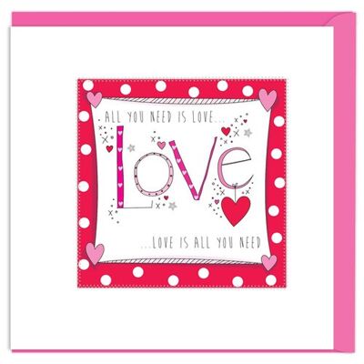 Valentine: All You Need Is Love Card