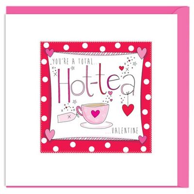 Valentine: Hot tea Card