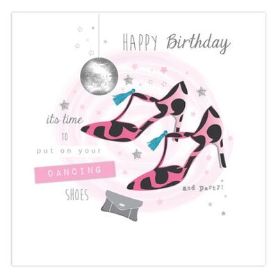 Dancing Shoes Birthday Card
