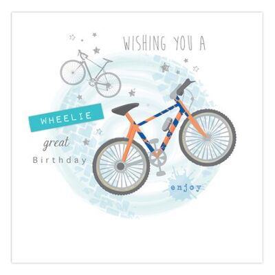 Mountain Bike Birthday Card