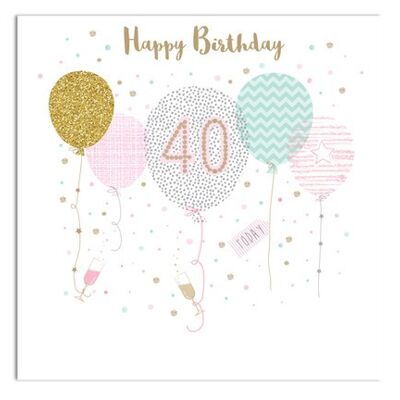 40th Birthday Card 1