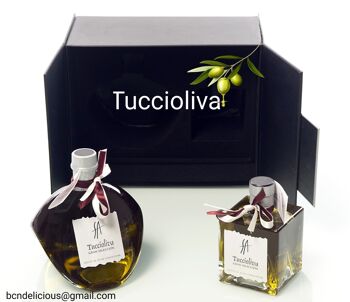 Huile d'olive extra vierge Tuccioliva DELIRIO CASE 500 ML `+ MYSTIC 250 ML 1