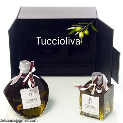 Olio extravergine di oliva Tuccioliva DELIRIO CASSA 500 ML `+ MYSTIC 250 ML