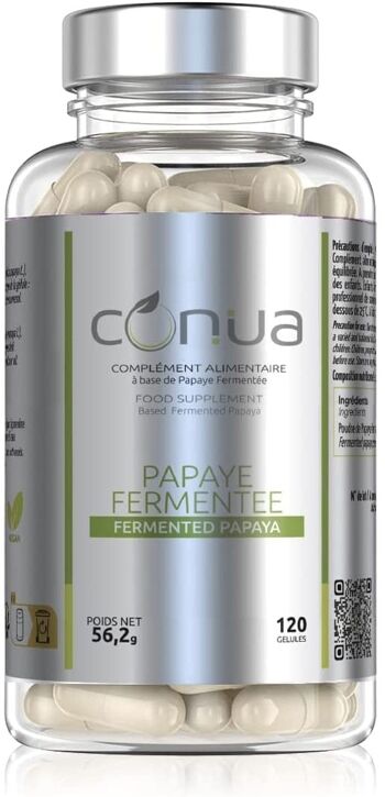 Papaye fermentée 120 gélules en poudre : 100% Pure & Naturelle stress oxydant - anti-oxydant, Stimulé le système immunitaire FABRIQUE EN FRANCE 3