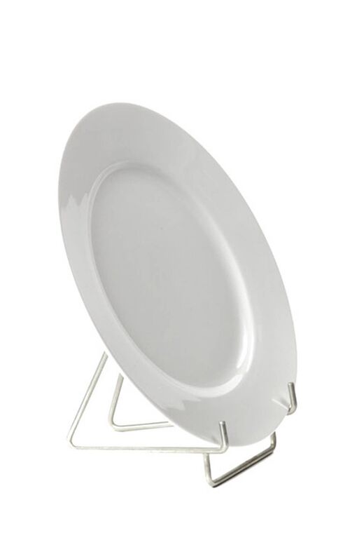 Assiette ronde blanche 21 cm