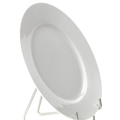 Assiette ronde blanche 21 cm