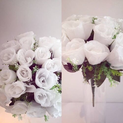 Bouquet de fleurs blanches 24 roses - Vente