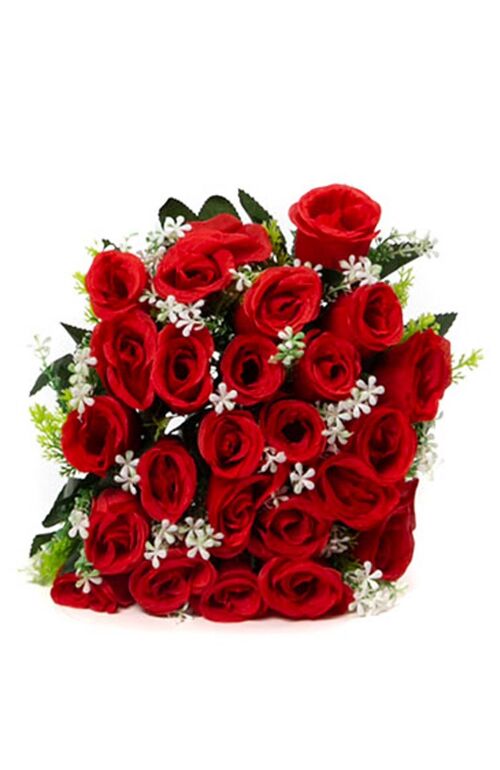 Bouquet de fleurs rouge 24 roses - Vente