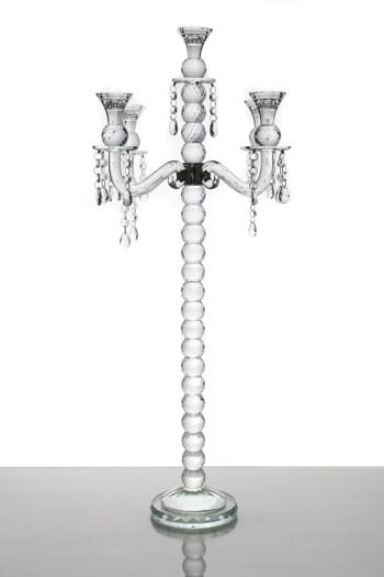 Chandelier cristal boule 80 cm