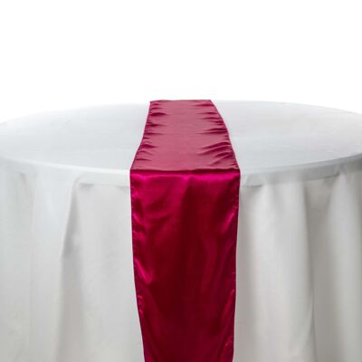 Chemin de table fushia satin x 10 pcs