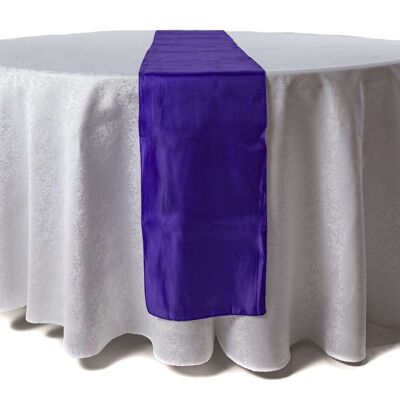 Chemin de table violet satin x 10 pcs