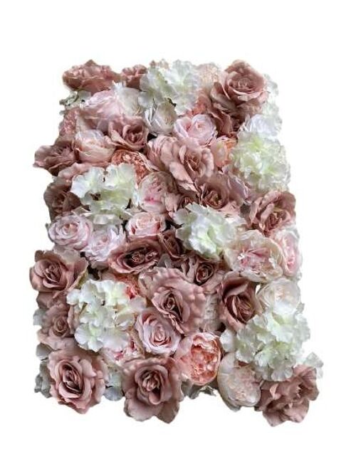 Mur fleurs nude 240 cm - CAMELIA