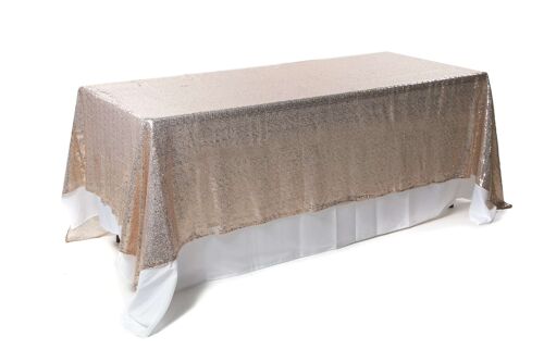 Nappe rectangle sequin Champagne 3m x 1,75m