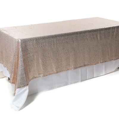Nappe rectangle sequin Champagne 3m x 1,75m
