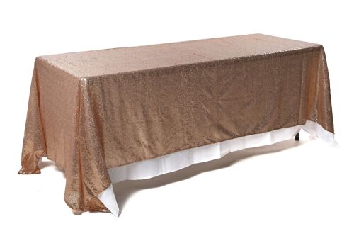 Nappe rectangle sequin nude 3m x 1,75m