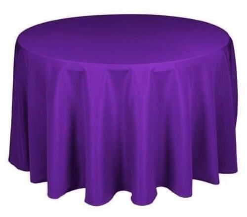 Nappe ronde unie 280 cm violet