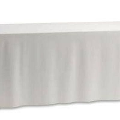 Nappe unie rectangle blanche 5m*1.75m