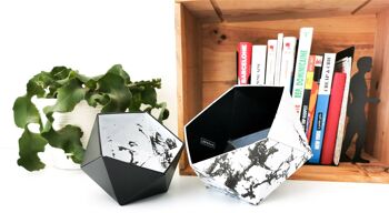 Boîtes origami marbre / noir 4