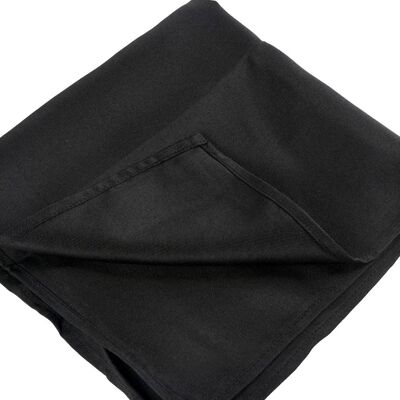 Serviette de table unie noire X10 pcs