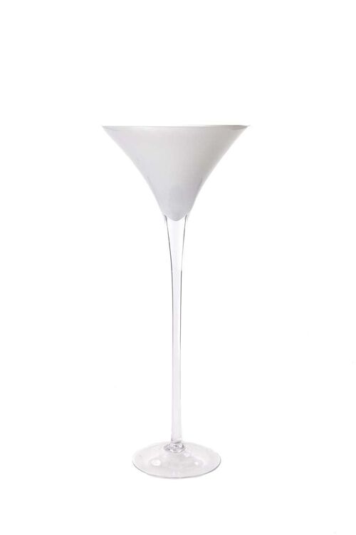 Vase martini blanc 70 cm