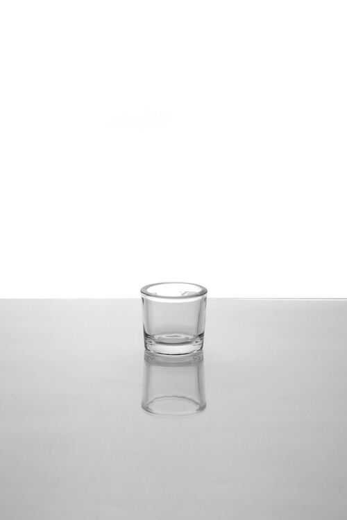 VERRE A BOUGIE ROND 5cm  X 24 pcs