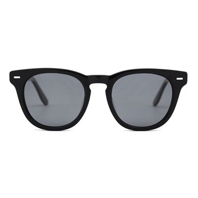 Bilke Black - Unisex Wood and Bio-Acetate Sunglasses