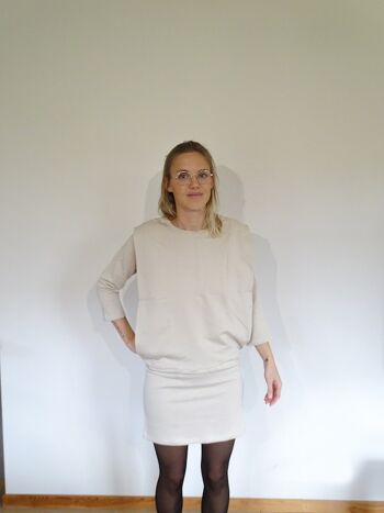 Robe allaitement - marie beige 1