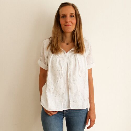 Blouse allaitement  manon blanc