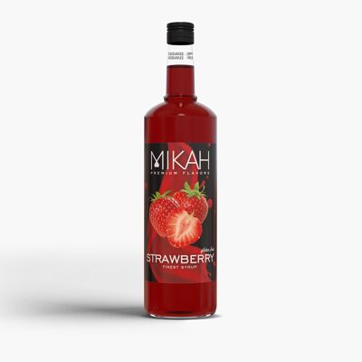Mikah Premium Flavors Syrup - Strawberry 1L