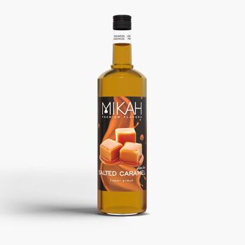 Mikah Premium Flavors Sirop - Caramel Salé 1L 1