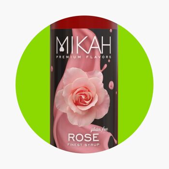 Mikah Premium Flavors Sirop - Rose (Rose) 1L 2