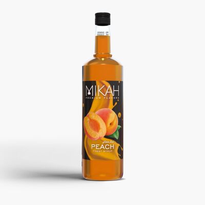 Mikah Premium Flavors Syrup - Peach (Peach) 1L
