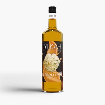 Mikah Premium Flavors Sirop - Fleur de Sureau (Fleur de Sureau) 1L 1