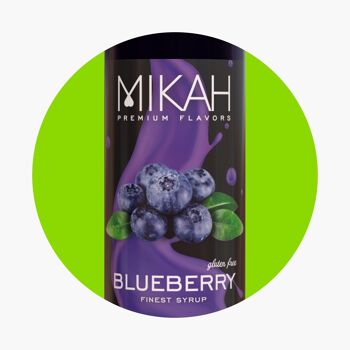 Mikah Premium Flavors Sirop - Myrtille 1L 2