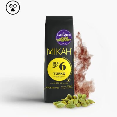 TÜRKÜ N.6 | Kardamom - Türkischer Kaffee mit Kardamom (4x 125gr)