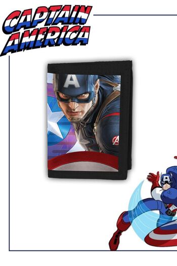 Portefeuille Velcro Lenticulaire 3D Marvel Avengers Comics Age of Ultron - Captain America 3