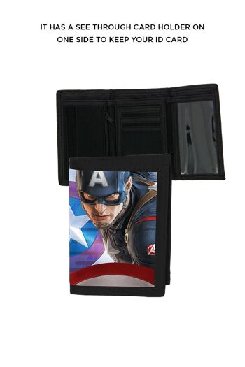 Portefeuille Velcro Lenticulaire 3D Marvel Avengers Comics Age of Ultron - Captain America 5
