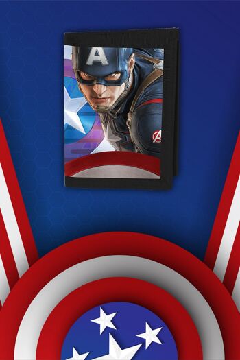 Portefeuille Velcro Lenticulaire 3D Marvel Avengers Comics Age of Ultron - Captain America 6