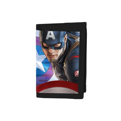 Marvel Avengers Comics Age of Ultron Lenticular 3D Velcro Wallet – Captain America
